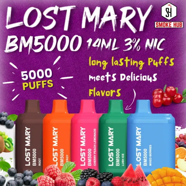 Lost Mary BM5000 10-Pack Disposable Vape at Lalaland Smoke & Vape in Lancaster and Weatherford TX