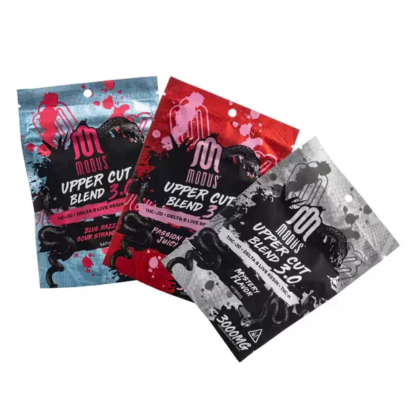Modus Upper Cut Blend 3.0 Gummies 3000mg THC-JD + D8 Live Resin + THCH at Lalaland Smoke & Vape in Lancaster and Weatherford TX