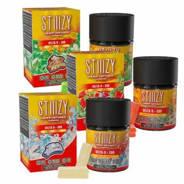 Stiiizy Delta 9 + CBD Gummies 225mg at Lalaland Smoke & Vape in Lancaster and Weatherford TX