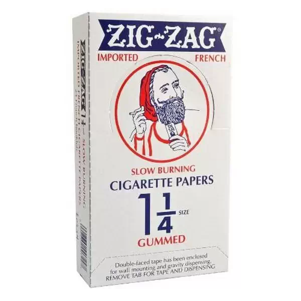 Zig Zag Slow Burning Cigarette Papers 1 1/4 Size Gummed at Lalaland Smoke & Vape in Lancaster and Weatherford TX