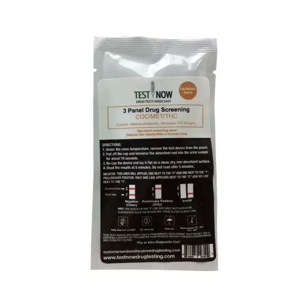 Test Now 3 Panel Drug Screening 25-Pack at Lalaland Smoke & Vape in Lancaster and Weatherford TX